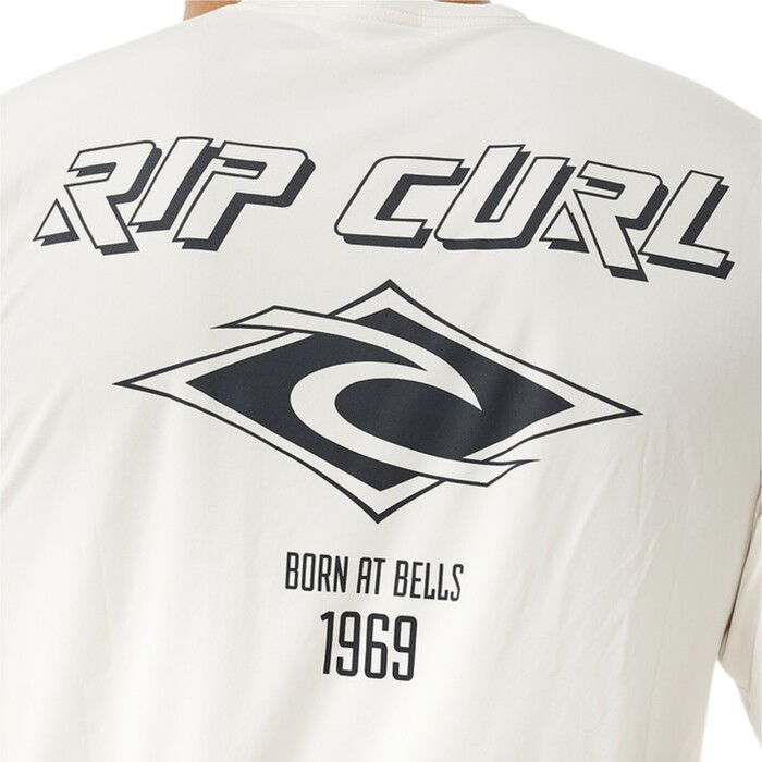 Rip Curl Surflite 2024 Icons UPF Kurzarm Surf Tee 14YMRV - Bone